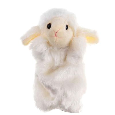BESPORTBLE Sheep Hand Puppet Plush Stuffed Interactive Pacifying Doll for Parties Random Color Soft Animal Shaped Glove Puppet for Storytelling and Festive Fun Random Color