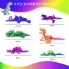 TJYZGXQ 6pcs 3D Printed Dinosaur Skeletons, T-Rex Fidget Toys,3D Printed Dragon Animals Toys,Dragon Toy Kids Girl,Dinosaur Toys for Kids 5-7 Desk Gifts view 3