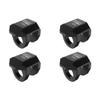 Aluminum 7075 Alloy Front & Rear Shock Cap Protector for Arrma 1:14 Typhon GROM / 1:16 Mojave GROM / 1:18 Granite GROM Small-Scale Monster Truck Upgrades - Black view 1