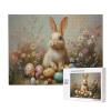BEAROWL 500 Pieces Wooden Puzzle for Adults, Flowers, Rabbits, Easter Eggs, Release Stress, Enjoy The Process, Creative Activity Hobby, Hands-On Assembly for Your Home Decoration Wall Art view 4