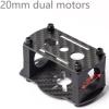 20mm Carbon Fiber Motor Mount Clamp Set  3K Full Carbon Fiber Tube Clamps for RC FPV Drones, Multirotors, RC Cars  Lightweight & High-Strength Frame Mounting Kit, Includes Screws & Bolts (4pcs) view 2
