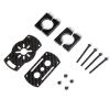 20mm Carbon Fiber Motor Mount Clamp Set  3K Full Carbon Fiber Tube Clamps for RC FPV Drones, Multirotors, RC Cars  Lightweight & High-Strength Frame Mounting Kit, Includes Screws & Bolts (4pcs) view 3