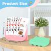 4 PCS Card Holders for Playing Cards, Playing Card Holder for Kids Adults Arthritis Little Hands,3 Layers Stand Foldable Card Holder for Card Games Parties Travel Family Game Night (Green & Pink) view 3