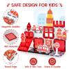 Magnetic Tiles, Firetruck Toys 3-5 Years Old, Fire Trucks for Toddlers 3-5, Magnetic Building Blocks for Kids, STEM Educational Construction Toys for Toddlers, Xmas Birthday Gifts for Boys and Girls view 2