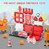 Magnetic Tiles, Firetruck Toys 3-5 Years Old, Fire Trucks for Toddlers 3-5, Magnetic Building Blocks for Kids, STEM Educational Construction Toys for Toddlers, Xmas Birthday Gifts for Boys and Girls view 3