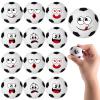 12 Pack Soccer Stress Balls with 6 Funny Faces - 1.57 Inch Mini Squishy Soccer Party Favors, Goodie Bag Stuffers, Classroom Treasure Box Prizes, Teen Anxiety Relief Toys & Kids Birthday Gifts view 1