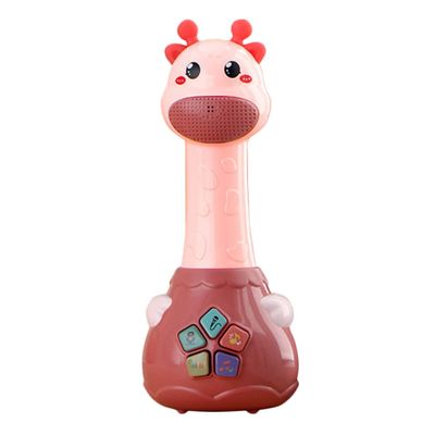 BRIGHTFUFU Multifunctional Boys and Girls Microphone Stand Singing Toy Early Education Music Plaything Random Color