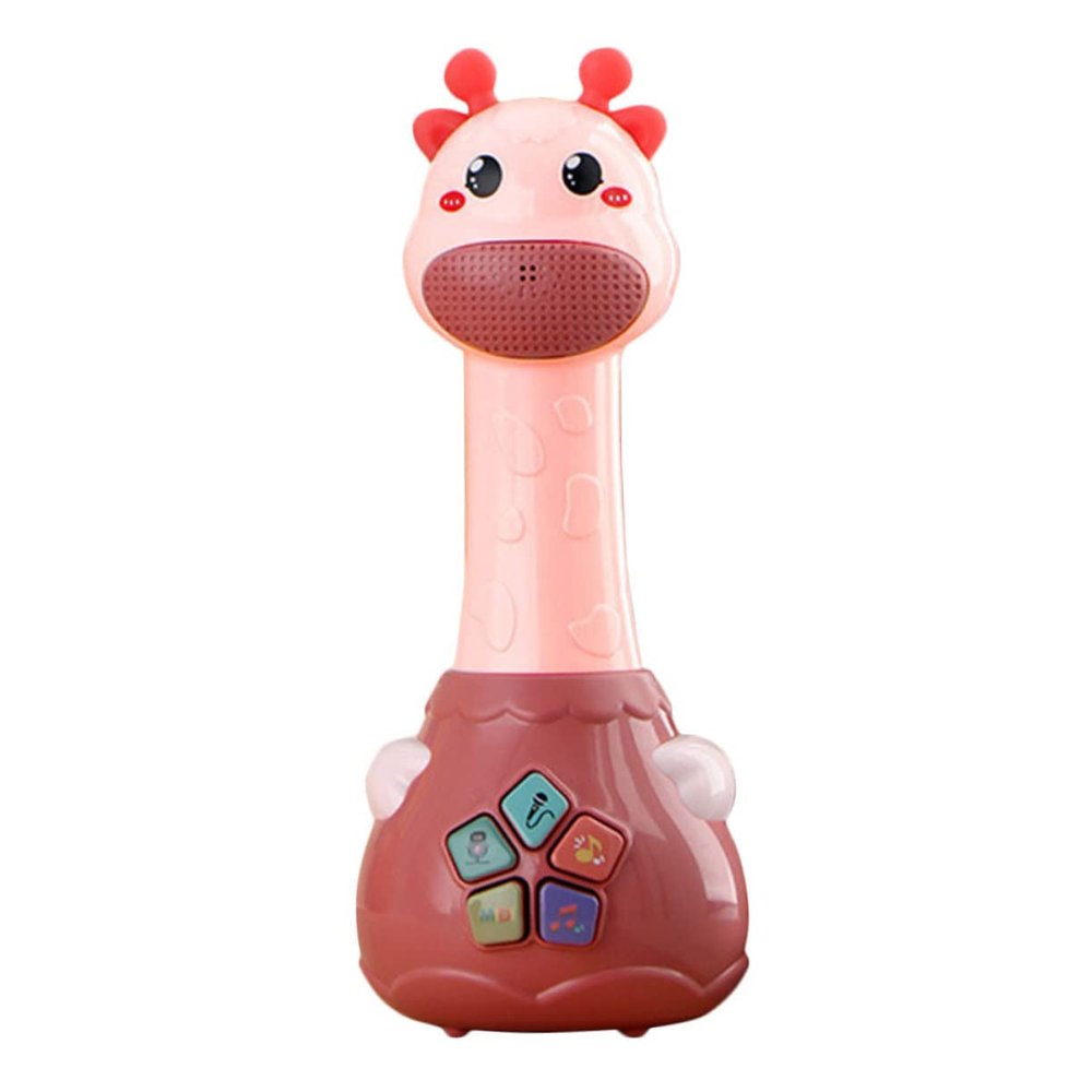 BRIGHTFUFU Multifunctional Boys and Girls Microphone Stand Singing Toy Early Education Music Plaything Random Color
