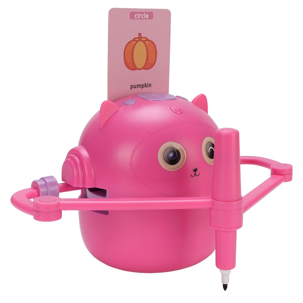 Smart Drawing Robot, Interactive Educational Drawing Robot, Drawing Learning with 100 Word Cards, Magic Drawing Robot, for Boys Girls