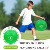 LOYNYE 10 Inch Dodgeball Balls Playground Ball Kickball, Dodge Ball for Kids, Kickballs Handball for Indoor Outdoor Games Four Square Balls, Includes Pump view 2