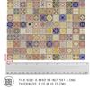 150 pcs, Dollhouse Flooring, 1:12 Scale Doll House Tiles, Miniature Checkerboard Floor, REDUCIO! (Yellow and Blue) view 3