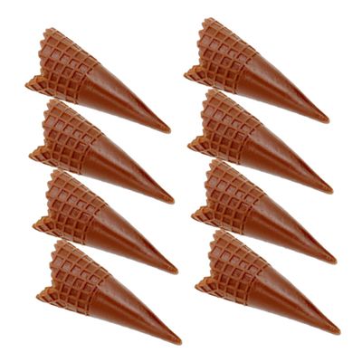 HOOTNEE 8pcs Cone Model Cute Simulate Ice Cream Cone Decorations Colorful Model Simulation Realistic Party Simulated Mini Food DIY Handicraft Accessories Coffee PVC