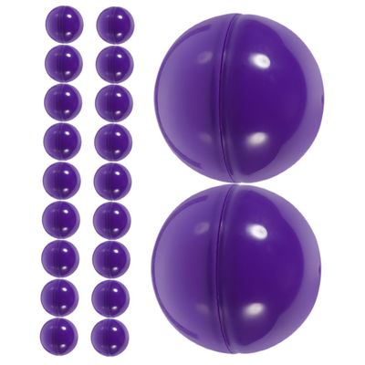 STOBAZA 20pcs Shiny Raffle Balls Plastic Hollow Pong Balls for Games Party Building Activities