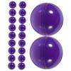 STOBAZA 20pcs Shiny Raffle Balls Plastic Hollow Pong Balls for Games Party Building Activities view 1
