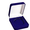 DYNWAVE Challenge Coin Box Scratch Resistance Fit 60mm Sizes Show Protection Velvet Coins Presentation Display Case for Jewelry Gifts, Blue view 3