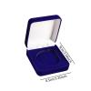 DYNWAVE Challenge Coin Box Scratch Resistance Fit 60mm Sizes Show Protection Velvet Coins Presentation Display Case for Jewelry Gifts, Blue view 4