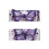 GGNKDL Purple Oil Painting Butterfly printing Baby bow headband, elastic headband, soft hair accessories suitable for newborns, children, toddlers and girls view 2