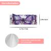 GGNKDL Purple Oil Painting Butterfly printing Baby bow headband, elastic headband, soft hair accessories suitable for newborns, children, toddlers and girls view 3
