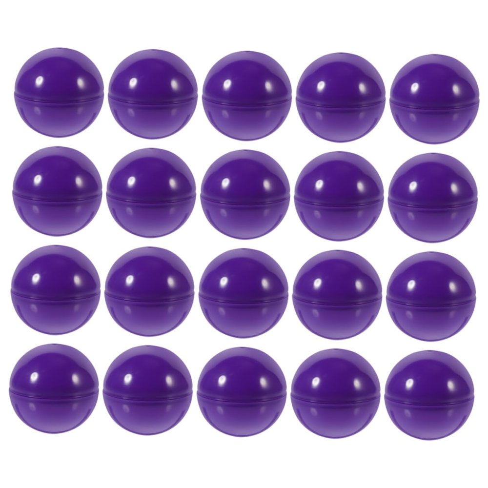 LIFKOME 20pcs Plastic Raffle Balls Openable Lottery Balls Team Building Game Props Bright Bulk