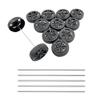 12PCS Model Toy Car Wheel Plastic Car Wheel with 2mm Dia Shaft Axles for RC Car Truck Robot DIY Model Toy Building Parts (Style 1) view 1