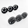 12PCS Model Toy Car Wheel Plastic Car Wheel with 2mm Dia Shaft Axles for RC Car Truck Robot DIY Model Toy Building Parts (Style 1) view 2