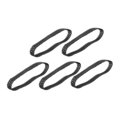 BESPORTBLE 5pcs Rubber Tank Tracks Replacement for DIY Tank Chassis Assembly Robot Tracks