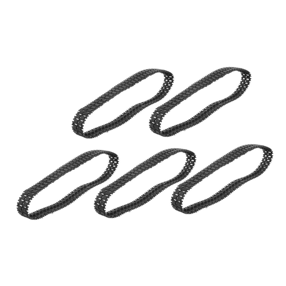 BESPORTBLE 5pcs Rubber Tank Tracks Replacement for DIY Tank Chassis Assembly Robot Tracks