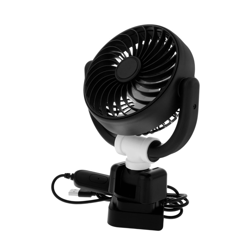 Luxshiny Portable Car Fan for Cooling Efficient Electric Fan for Vehicles Touchscreen Mounting Usb Powered Compact Design for Comfortable Rides
