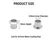 Gracilaria 2PCS RC Boat Water Cooling Sleeve Cover Aluminum Alloy Tube Cover for RC Boat Ship DIY Model Toy Water Cooling Parts (4x7mm Silver) view 3
