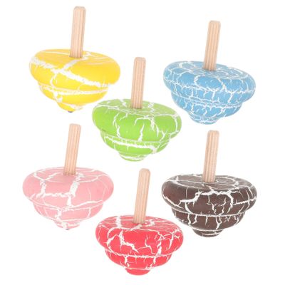 Milisten 6pcs Gyro for Rotating Tops Playthings Educational Party Favors Fun and Design Develops Hands Skills and Creativity