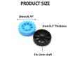 20PCS Model Toy Car Wheel Plastic Toy Wheel with 2mm Dia Shaft Round Axles for RC Car Truck Robot DIY Model Toy Building Projects (Style 1) view 3