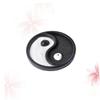 OUNONA Yin and Yang Trigram Sand Table Resin Crafts Home Ornament Black Unique Housewarming Meditation Decor for Offices and Restaurants view 3