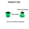 Gracilaria 2PCS RC Boat Water Cooling Sleeve Cover Aluminum Alloy Tube Cover for RC Boat Ship DIY Model Toy Water Cooling Parts (4x7mm Green) view 3