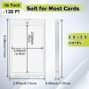 130PT Magnetic Card Holders for Trading Cards, 36ct One Card Touch Holder Baseball Card Thick Protectors Hard Plastic Magnetic Card Case Sports Football Basketball Top Loads for Cards Sleeves view 2