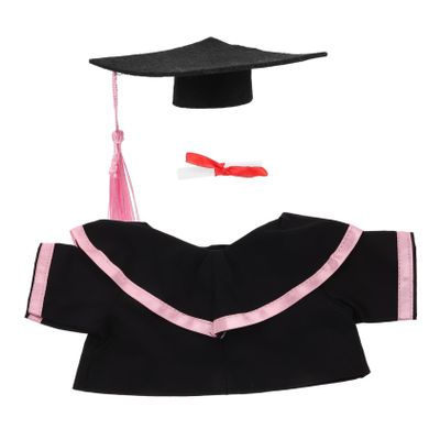 Cabilock Plush Bear Graduation Outfit Set Cap and Shawl Stuffed Animal Clothes for Graduation Events and Celebrations Cute Academic Souvenir