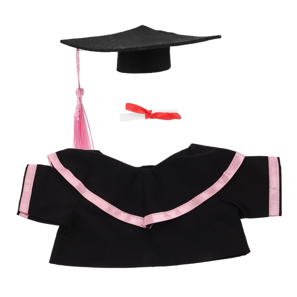 Cabilock Plush Bear Graduation Outfit Set Cap and Shawl Stuffed Animal Clothes for Graduation Events and Celebrations Cute Academic Souvenir