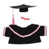 Cabilock Plush Bear Graduation Outfit Set Cap and Shawl Stuffed Animal Clothes for Graduation Events and Celebrations Cute Academic Souvenir view 1