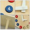 LLTCMAOYI Montessori Kids's Toy Clock, A Teaching Aid for Preschool Kids to Recognize Time view 3