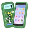 Kids Toy Smartphone, Toddler Play Phone for Boys, Fake Play Dinosaur Toy Phone for Boys Girls Age 3-12, Christmas Birthday Gifts with 3.97" Touchscreen 200+ Puzzle Game, Music Player(Green) view 1