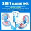Dentist Playset for Boys with Oversized Pretend Teeth /Removable Teeth /Braces /Retainer - Kids Doctors Play Set - Teeth Model for Teaching - Role Play Toys for Kids 4-6 (Blue) view 4