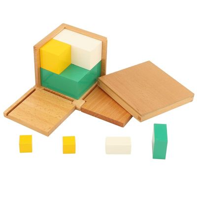 LLTCMAOYI Montessori 2 Times Cube, an Auxiliary Tool for Early Mathematics Teaching