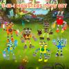 7-in-1 Singing Monsters Building Blocks, 7 Packs My Music Game Monster Friends Building Set, Game Action Figure Building Toys for Boys and Girls Adults, 639 PCS view 2