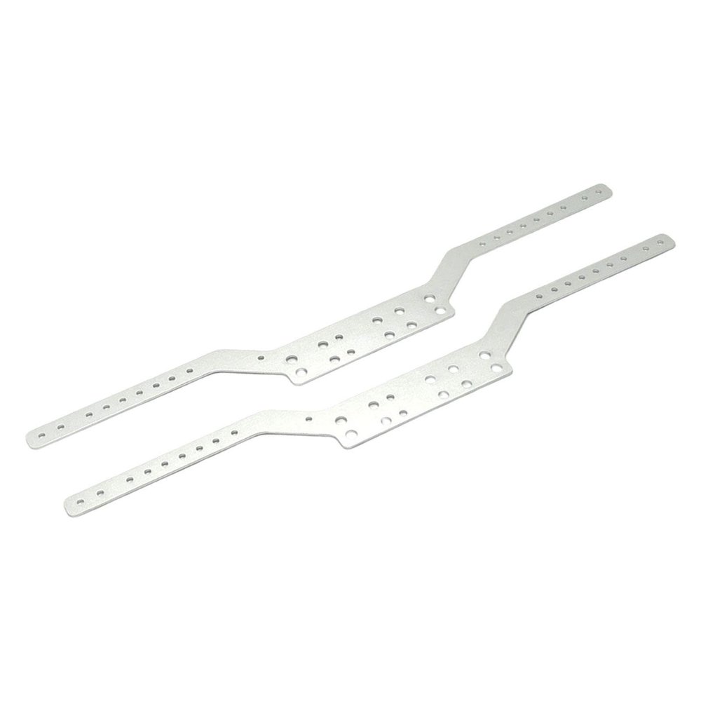 2Pcs RC Car Chassis Frame Rails Spare Parts Sturdy Accessory Upgrade Replaces for MN168 MN78 1/12 RC Carwler Car Vehicles Toy, Argent