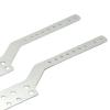 2Pcs RC Car Chassis Frame Rails Spare Parts Sturdy Accessory Upgrade Replaces for MN168 MN78 1/12 RC Carwler Car Vehicles Toy, Argent view 3