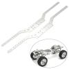 2Pcs RC Car Chassis Frame Rails Spare Parts Sturdy Accessory Upgrade Replaces for MN168 MN78 1/12 RC Carwler Car Vehicles Toy, Argent view 4