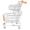 Yardwe Miniature Shopping Cart Toy Boys and Girls Role Play Mini Supermarket Cart Desktop Ornament view 1