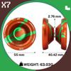 X7 Responsive Yoyo for Kids, Professional Trick Yoyo for Beginner, Finger Spin Yo-yo with 10 Strings, Bag, KK Bearing, Bearing Tool view 4