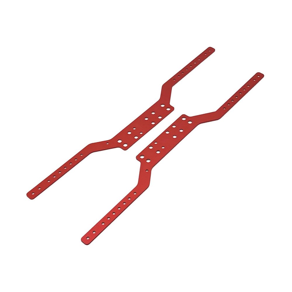 2Pcs RC Car Chassis Frame Rails Spare Parts Sturdy Accessory Upgrade Replaces for MN168 MN78 1/12 RC Carwler Car Vehicles Toy, Red