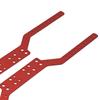 2Pcs RC Car Chassis Frame Rails Spare Parts Sturdy Accessory Upgrade Replaces for MN168 MN78 1/12 RC Carwler Car Vehicles Toy, Red view 3