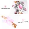 Homoyoyo 2 Pcs Princess Crown Headbands Colorful Braided Wigs for Girls Long Hairpiece Cosplay Accessories for Dress Up Parties view 4